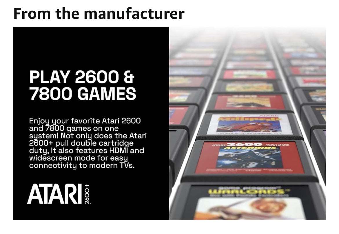 The Classic Atari Game Console