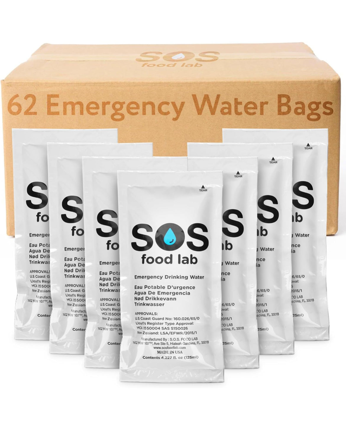 Emergency Water Pouches