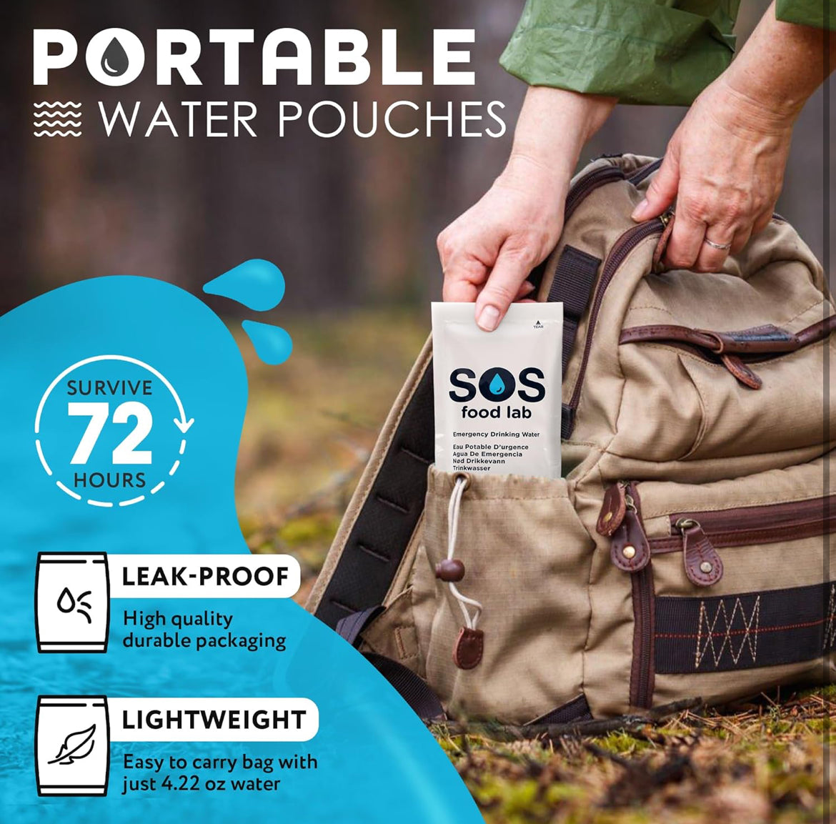 Emergency Water Pouches