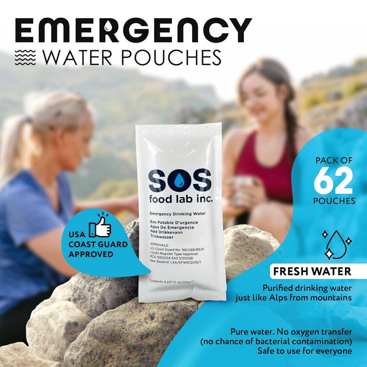Emergency Water Pouches